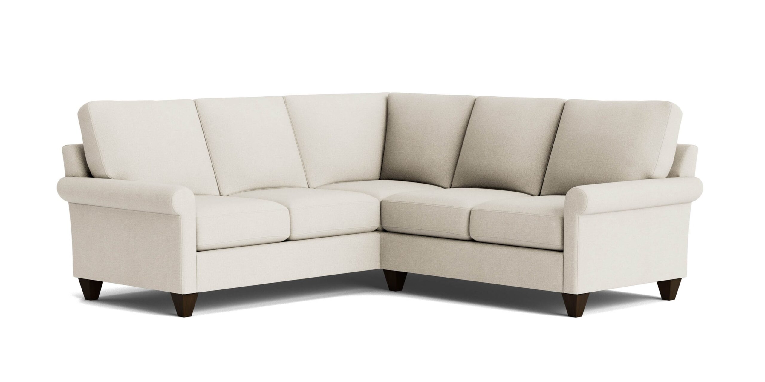 True Custom™ True Custom® Roll Arm L-Shaped Sectional