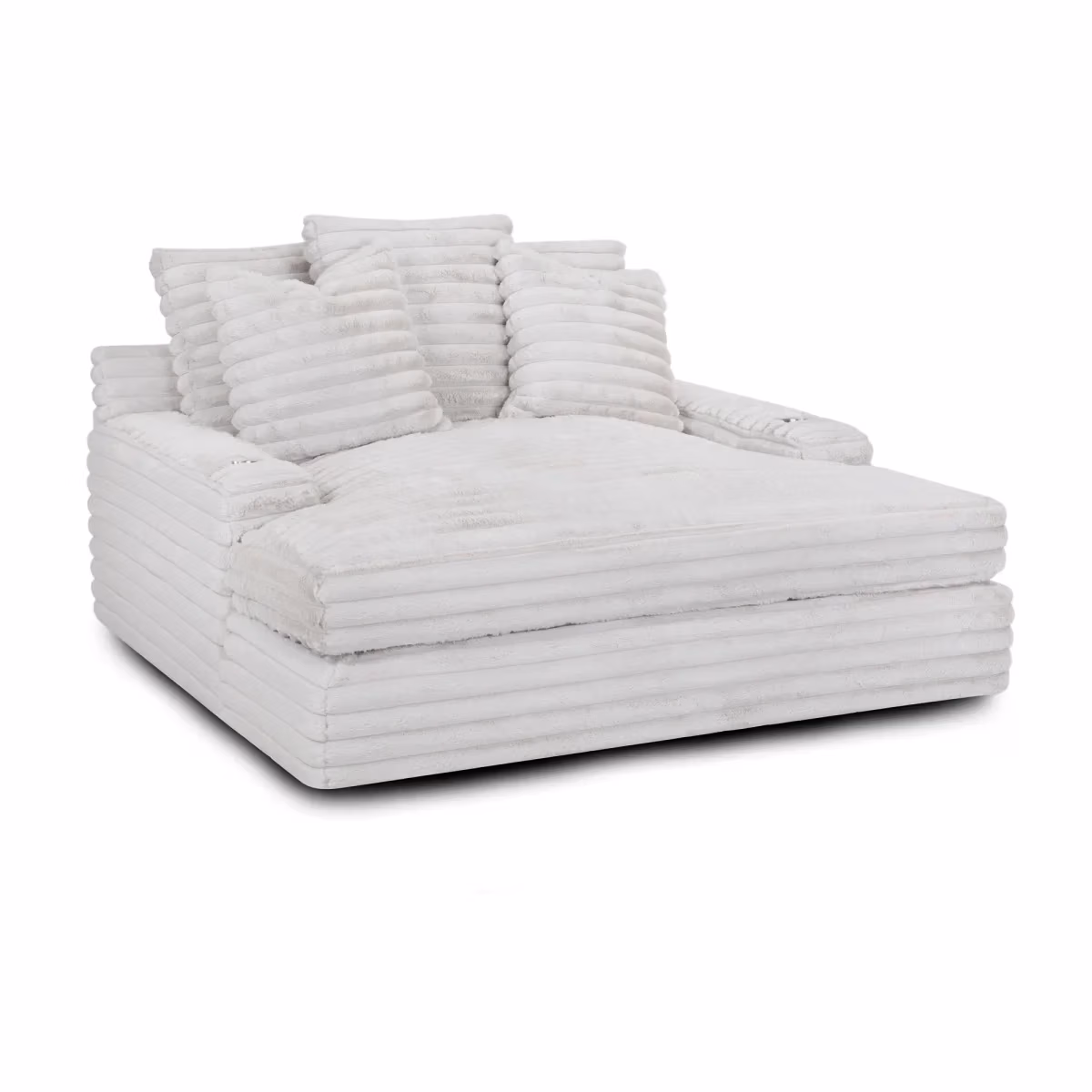 92811 Grand Home Theatre Chaise Lounge W/ Dual Cupholders And Dual Usb Charging Ports 92811 - Image 2