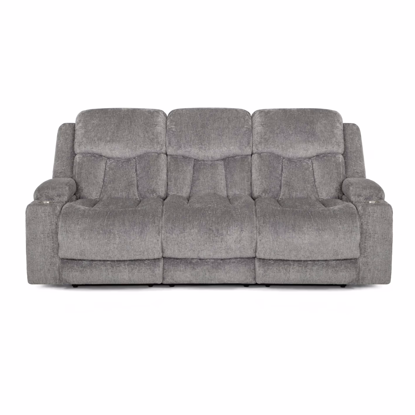 652 Denali Power Reclining Sofa W/ Power Headrest, Fold Down Table, Lights, Usb And Wireless Charging, dual Arm Storage, Massage, Cupholders, And Drawer 65247