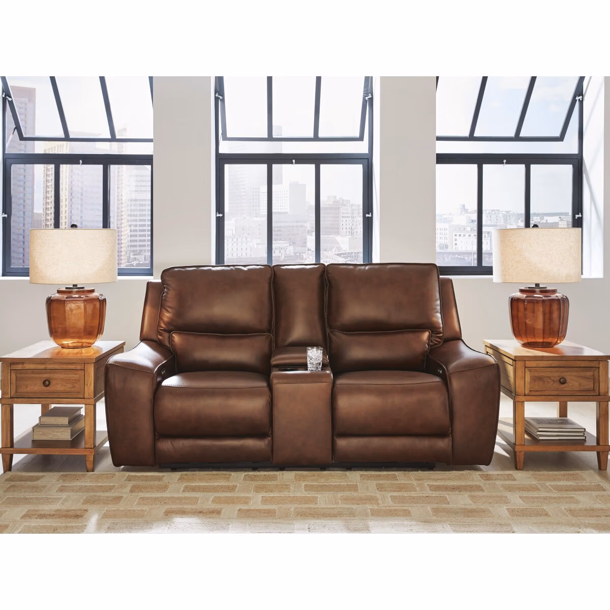 DeepWakes Power Reclining Loveseat with Console - Image 3