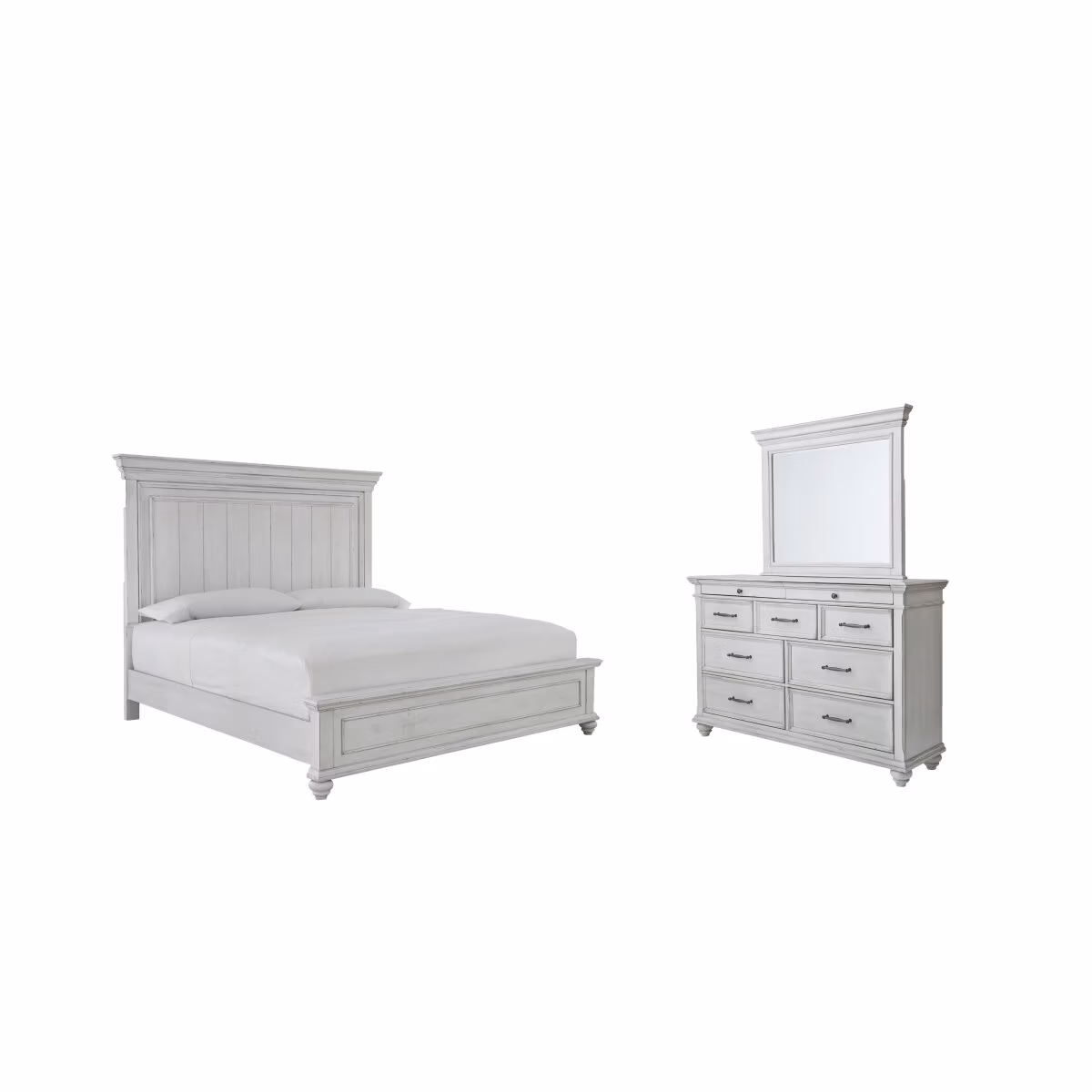 Kanwyn King Panel Bed, Dresser and Mirror - Image 3