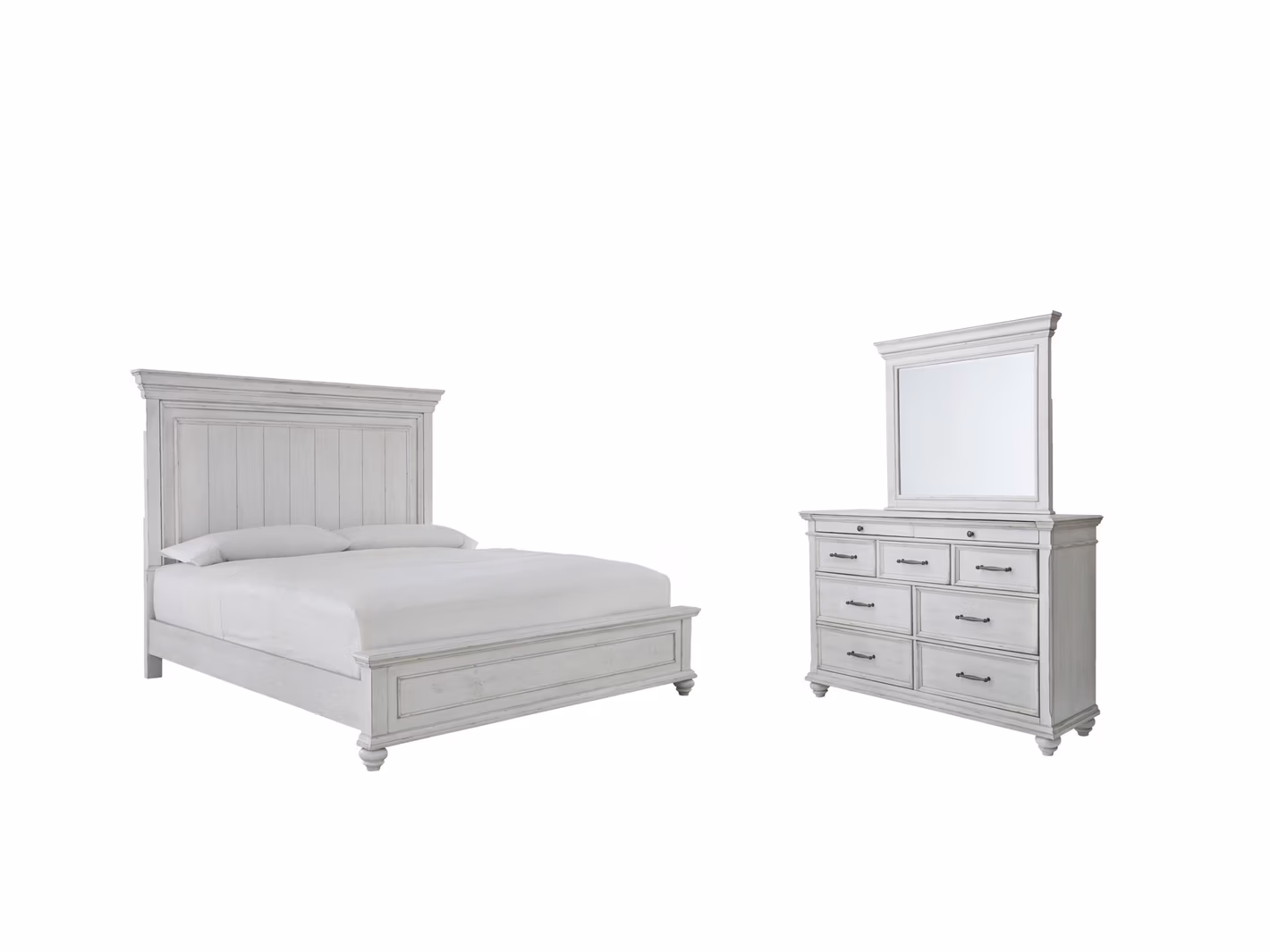 008b748ab8f3c8e785a934626e7f32a2 Kanwyn King Panel Bed, Dresser and Mirror - Image 1