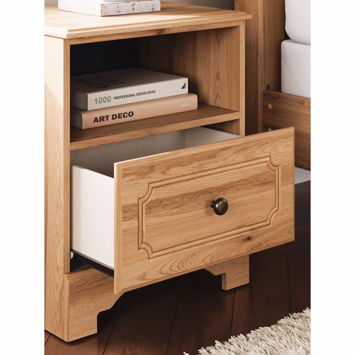Aleaport King Panel Bed, Dresser, Mirror and Nightstand - Image 25
