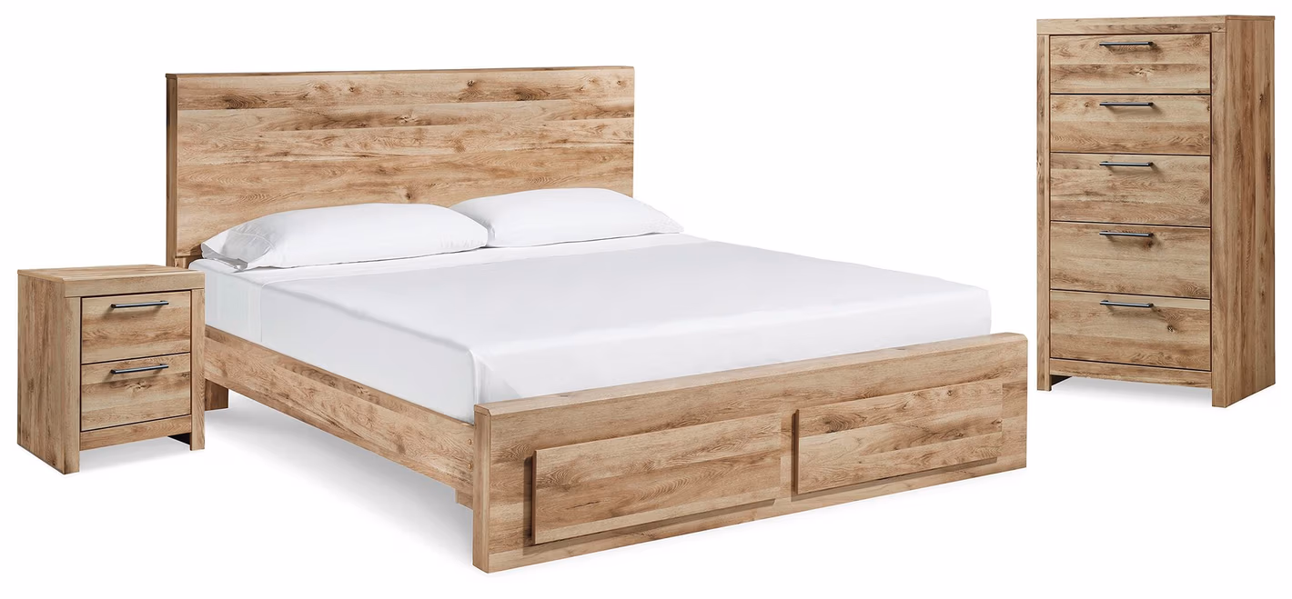 028d6b453b0e553e625e5c5d2188a0fd Hyanna Queen Storage Bed, Chest and Nightstand - Image 1