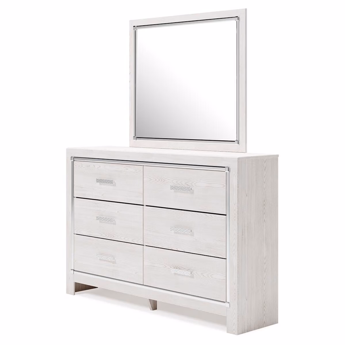 Altyra Queen Upholstered Panel Bed, Dresser, Mirror, Chest and Nightstand - Image 8
