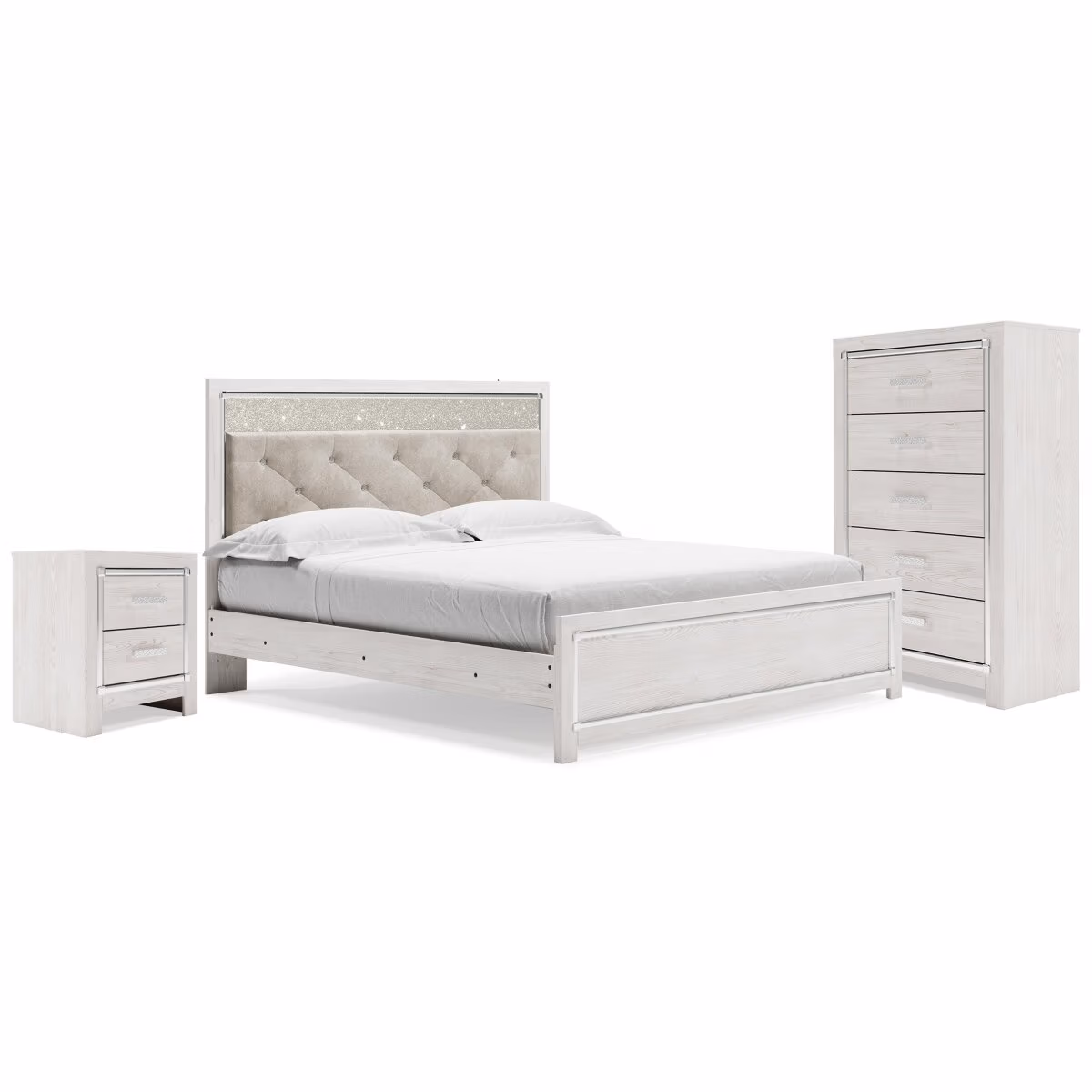 Altyra King Panel Bed, Chest and 2 Nightstands - Image 2