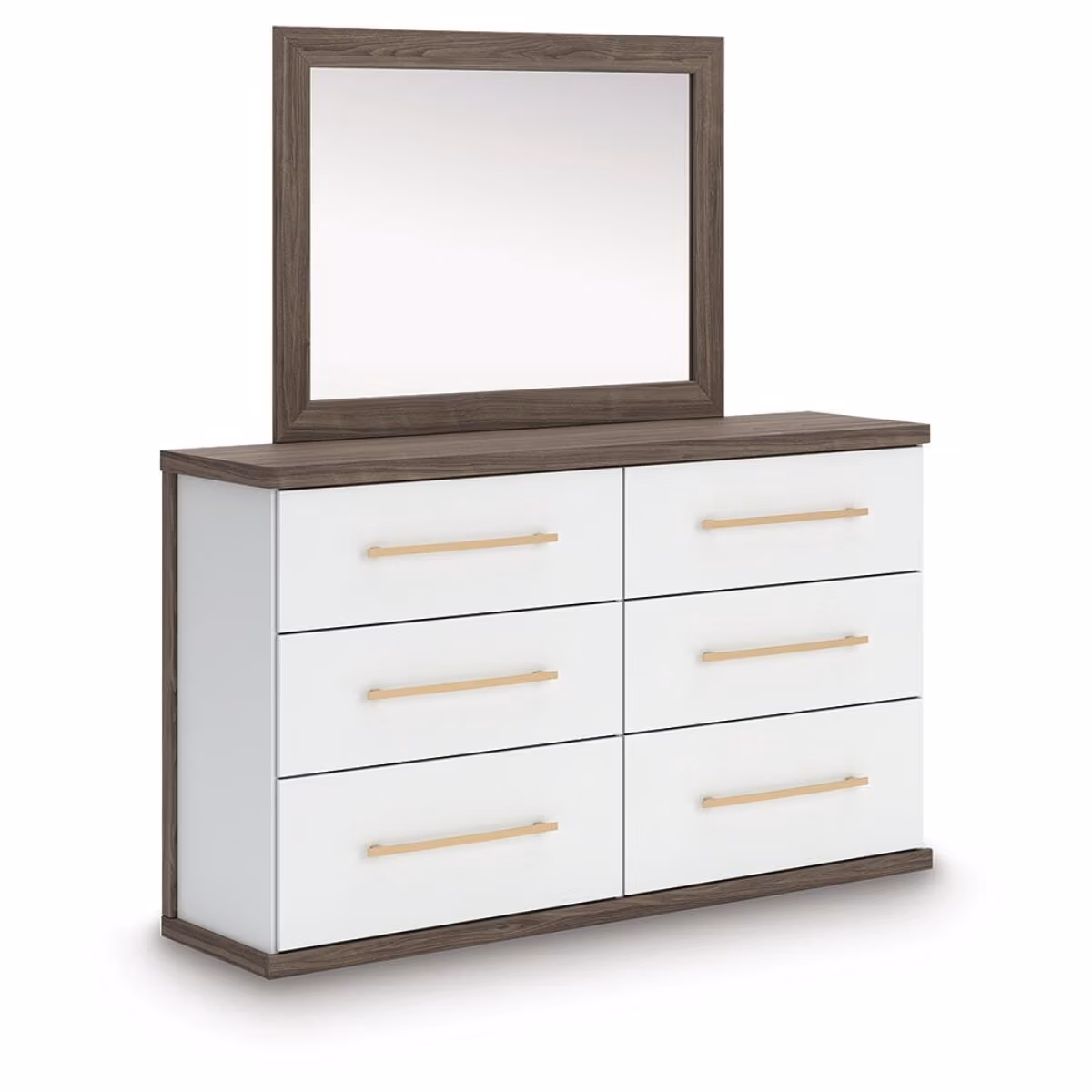Kendanport Queen Upholstered Bed, Dresser, Mirror and Nightstand - Image 4
