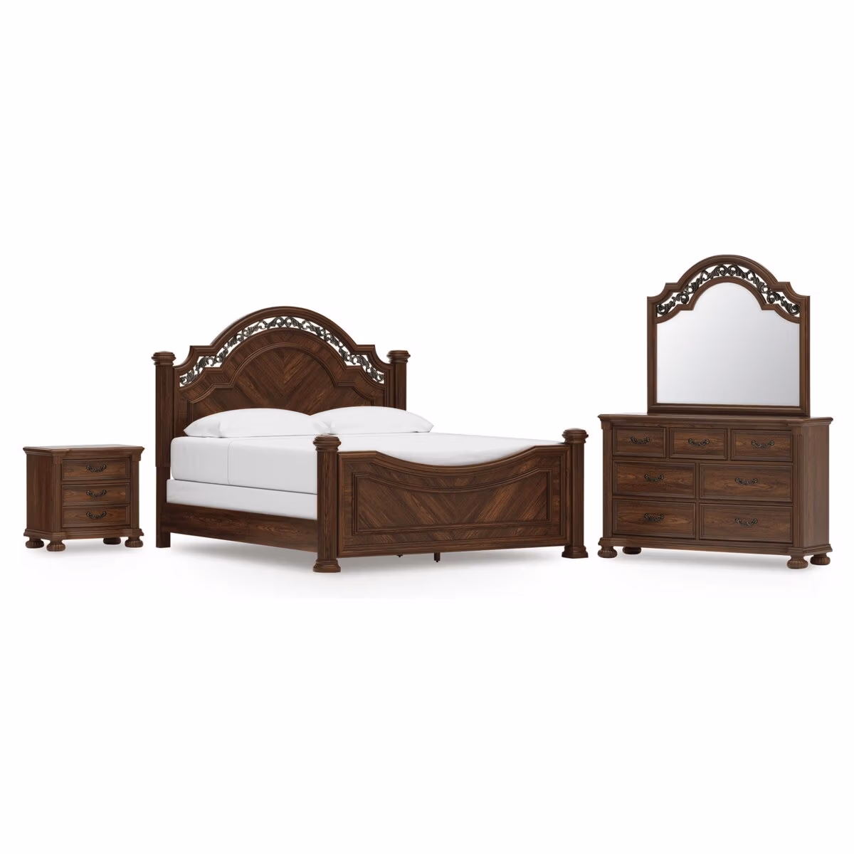 Lavinton King Poster Bed, Dresser, Mirror and Nightstand - Image 2