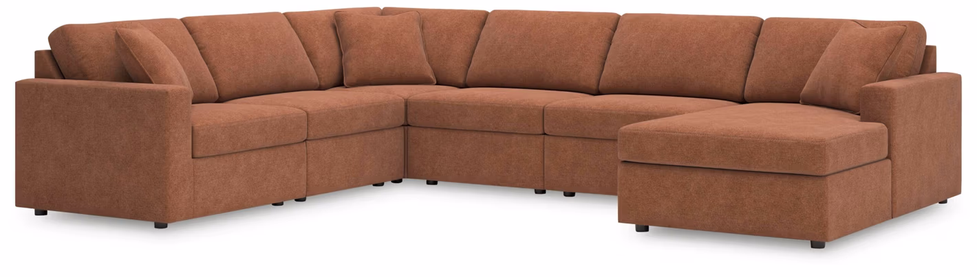 04df82d6f653f27c06f89a3c2777a161 Modmax 6-Piece Sectional with Chaise - Image 1