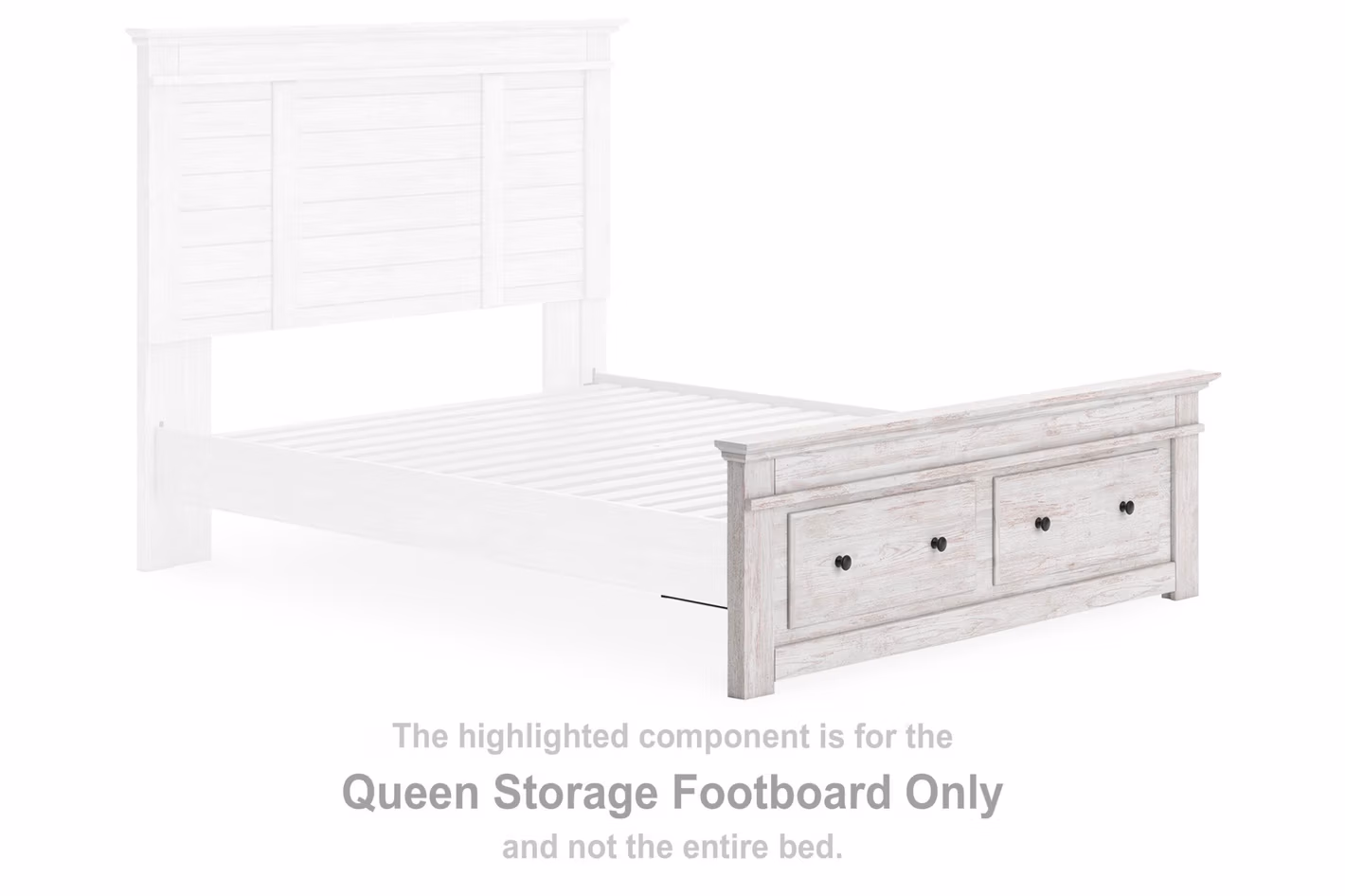 Makidern Queen Storage Footboard