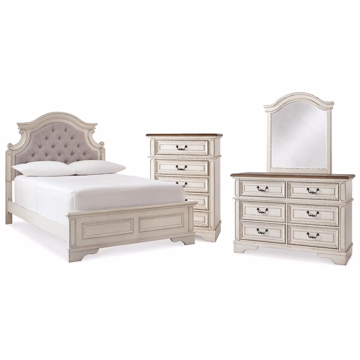 Realyn Full Panel Bed, Dresser, Mirror and Chest - Image 2