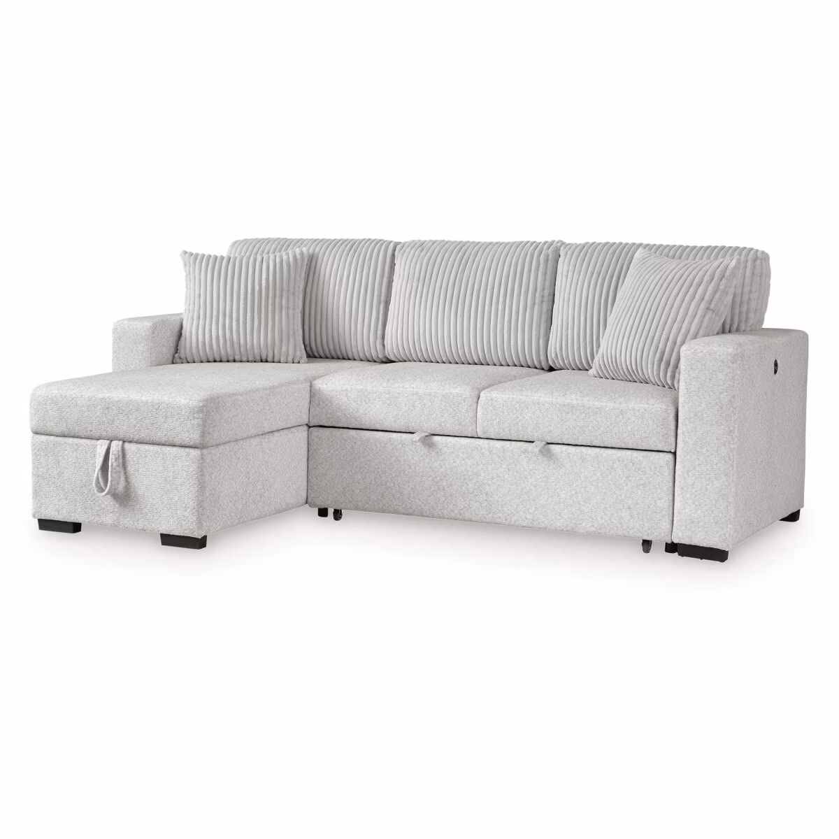 Wohlen 2-Piece Sectional with Pop Up Sleeper and Chaise - Image 2