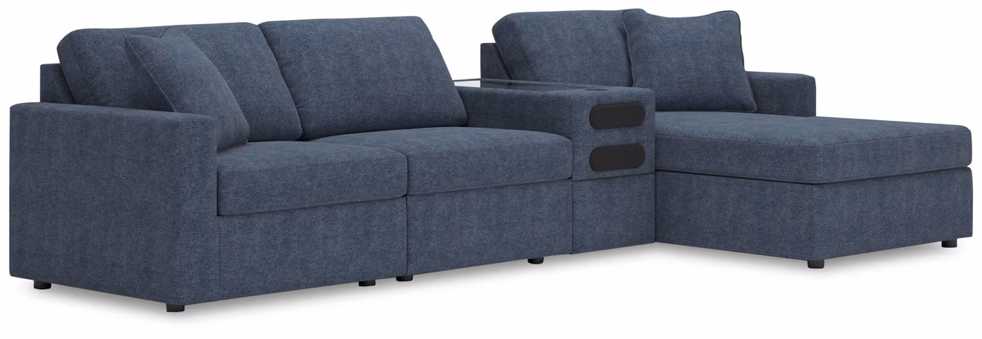 061109fd65aff8688cccaa787686f7c0 Modmax 4-Piece Sectional with Chaise - Image 1