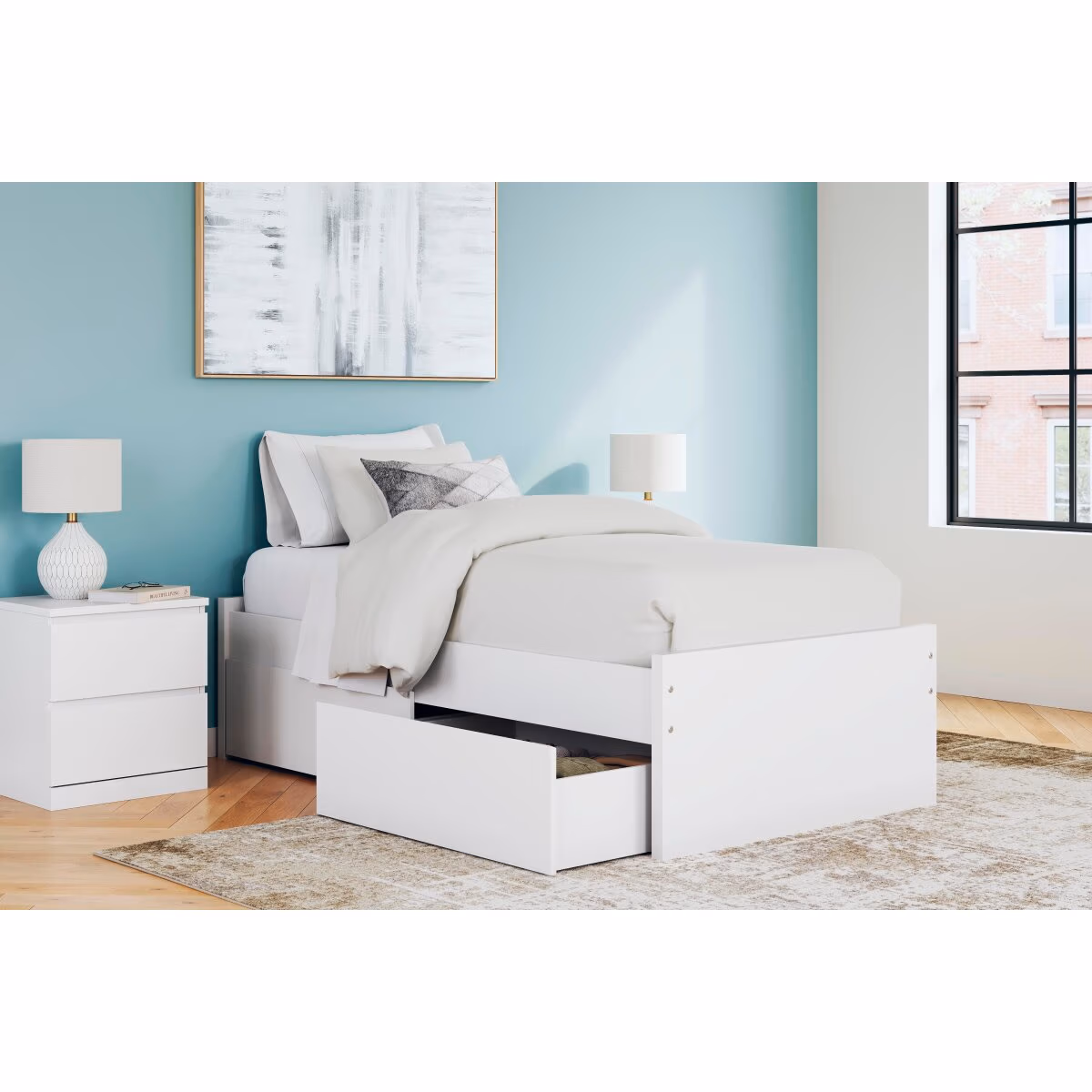 Onita Twin Platform Bed with 1 Side Storage - Image 11