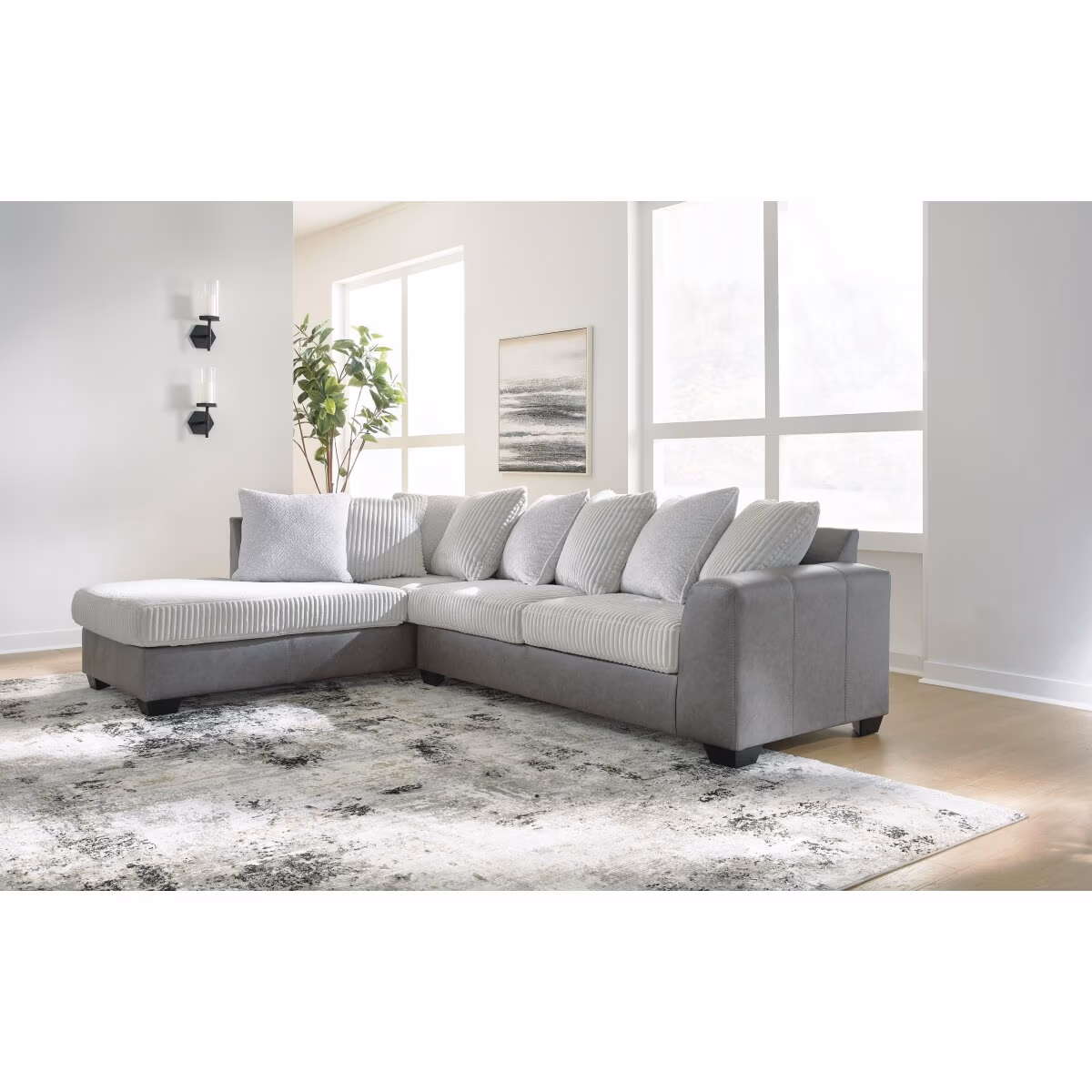 Clairette Court 2-Piece Sectional with Chaise - Image 3