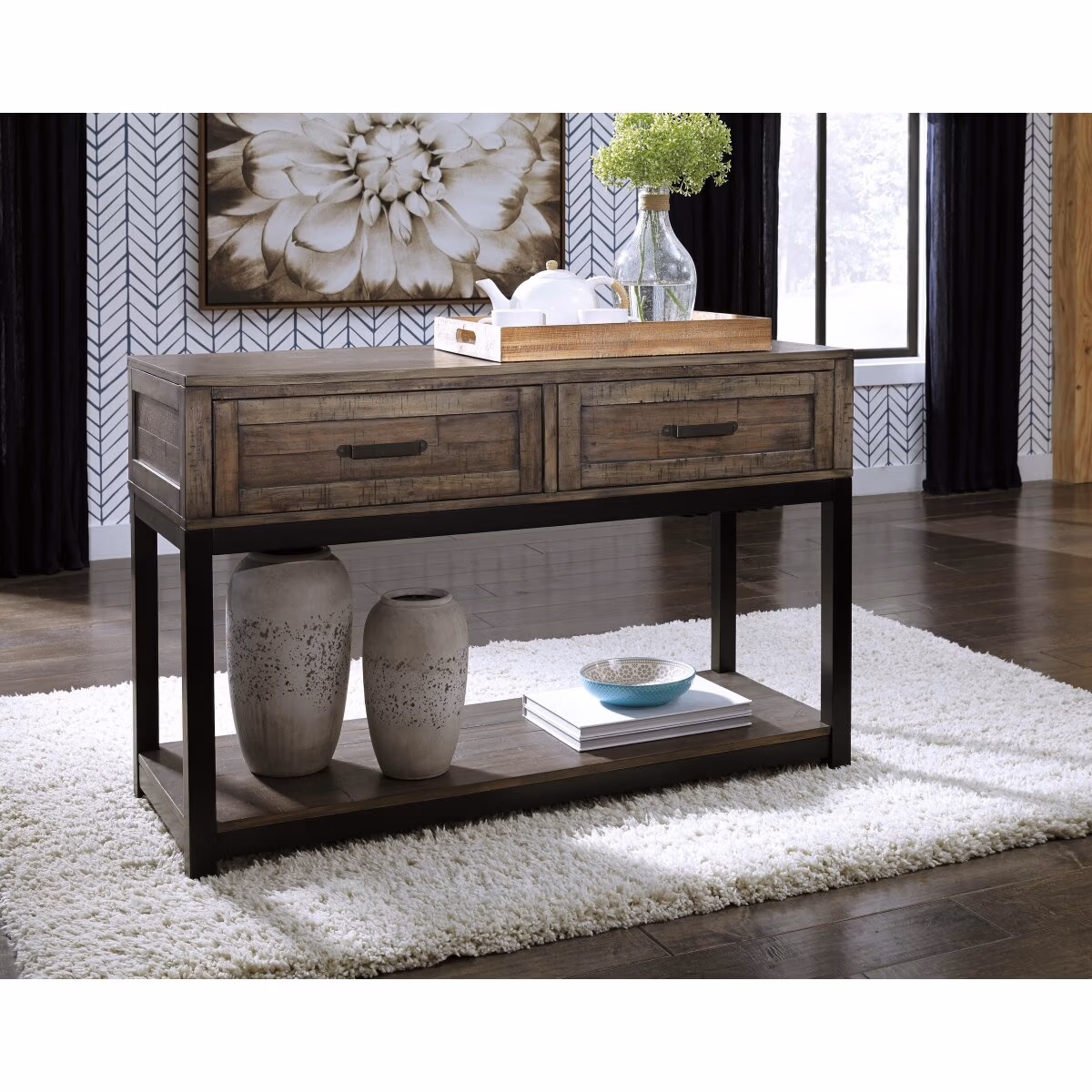 Johurst Sofa/Console Table - Image 6