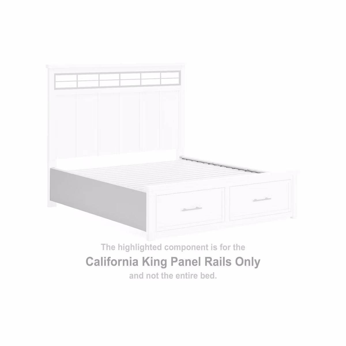 Ashbryn California King Panel Rails - Image 2