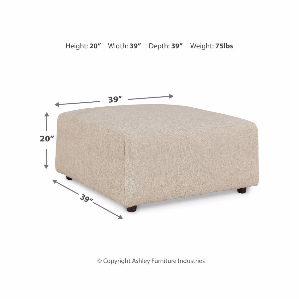 Edenfield Oversized Accent Ottoman - Image 6