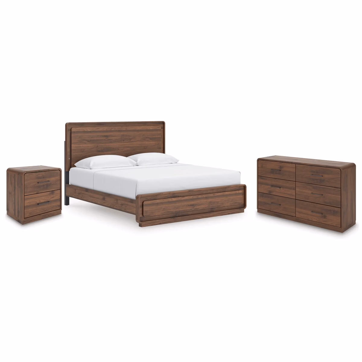 Fortlorn King Panel Bed, Dresser and Nightstand - Image 2