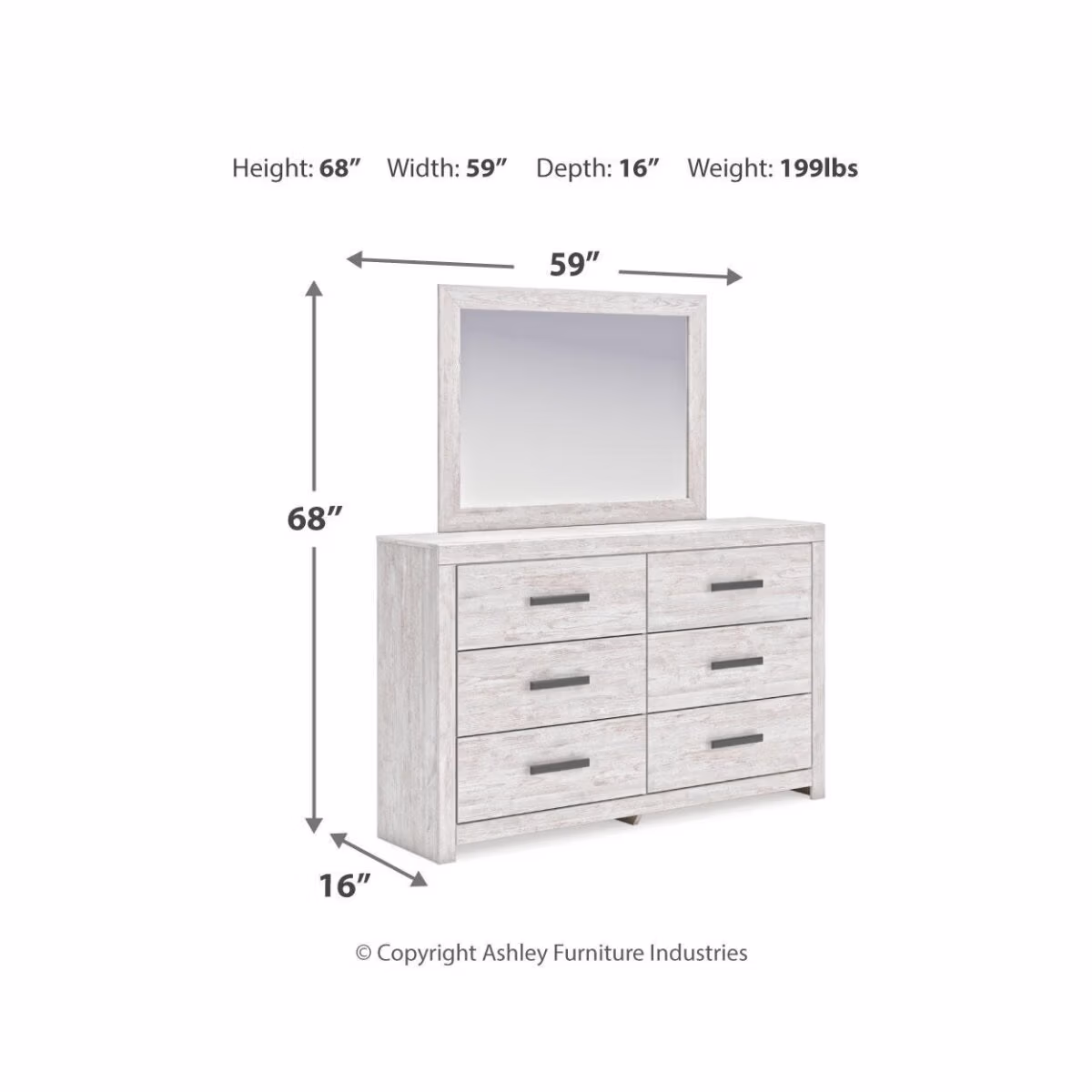 Cayboni King Panel Bed, Dresser, Mirror, Chest and 2 Nightstands - Image 10