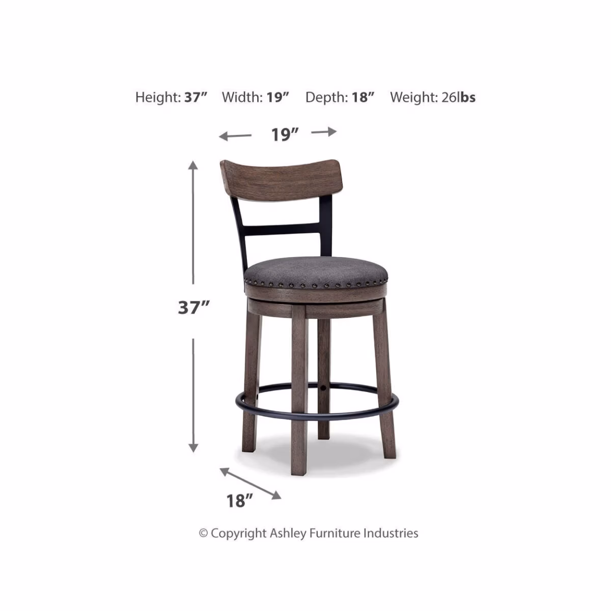 Caitbrook Counter Height Bar Stool - Image 5