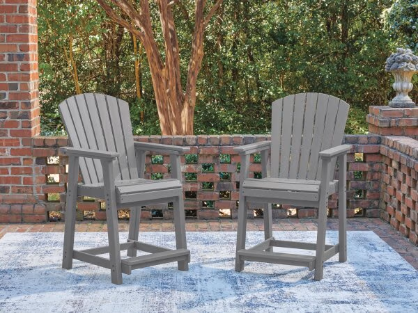 Sanctuary Beach Outdoor Counter Height Bar Stool (Set of 2) - Image 3