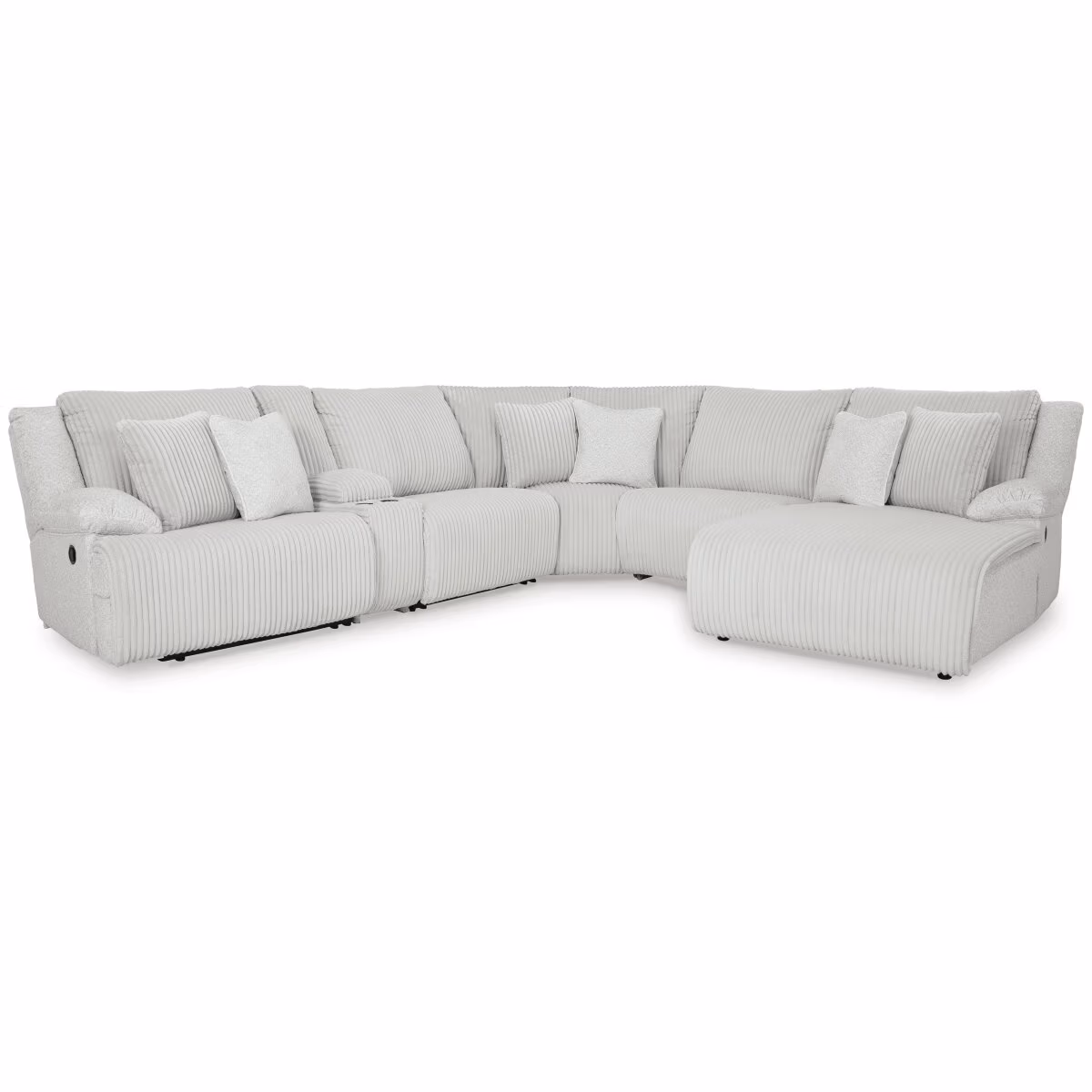 Top Tier 6-Piece Reclining Sectional with Chaise - Image 2