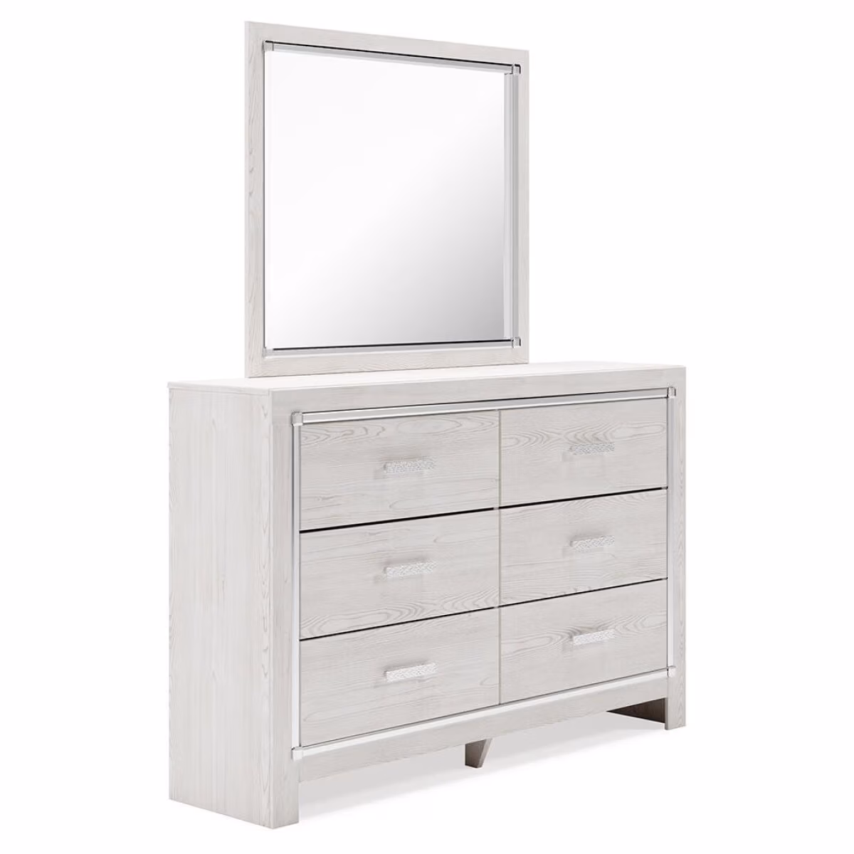 Altyra Queen Upholstered Panel Bed, Dresser, Mirror, Chest and Nightstand - Image 4