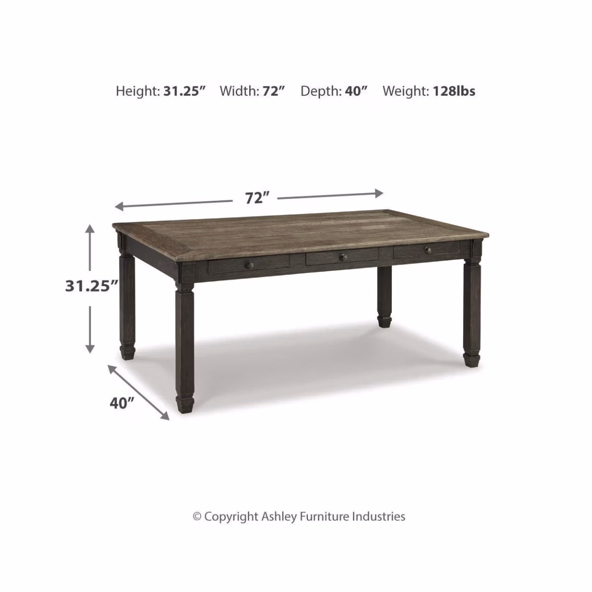 Tyler Creek Dining Table and 4 Chairs - Image 7