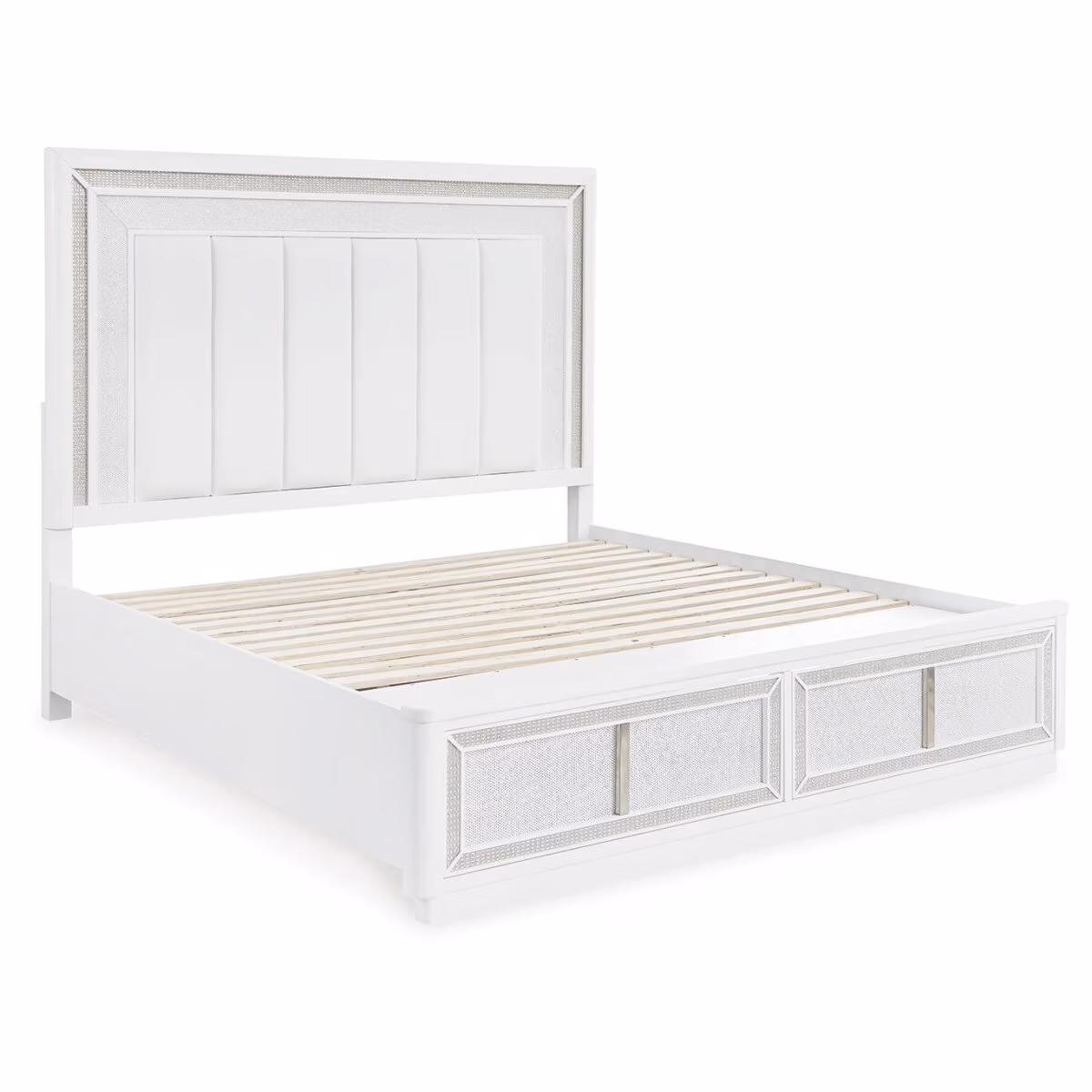 Chalanna Queen Upholstered Storage Bed, Dresser and Mirror - Image 9