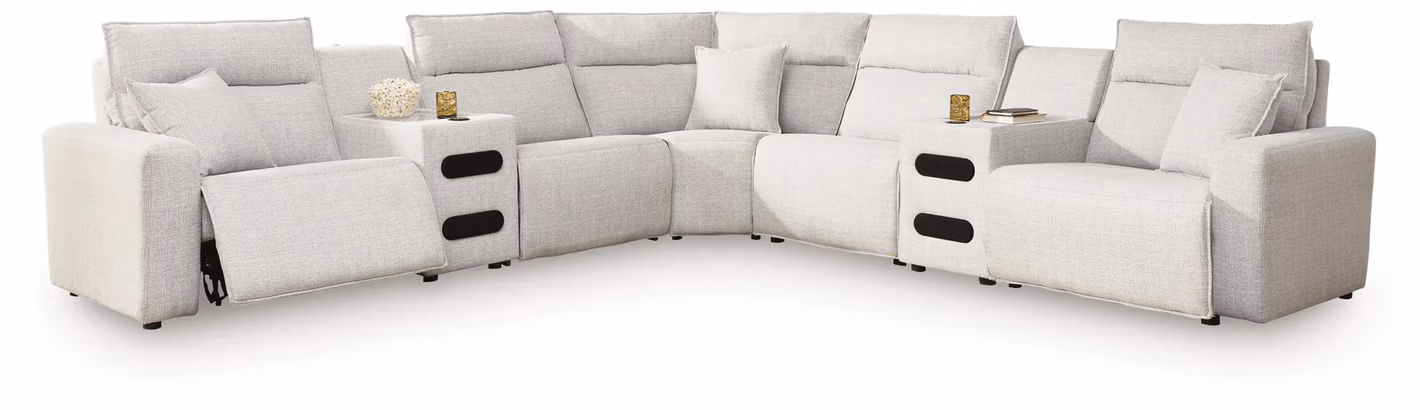 Modmax II 7-Piece Power Reclining Sectional with Audio Consoles