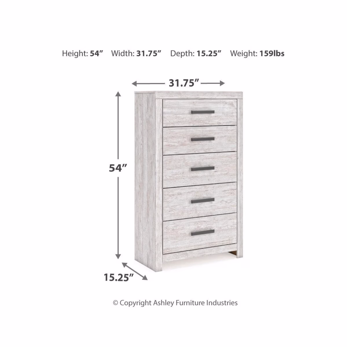 Cayboni King Panel Bed, Dresser, Mirror, Chest and 2 Nightstands - Image 19
