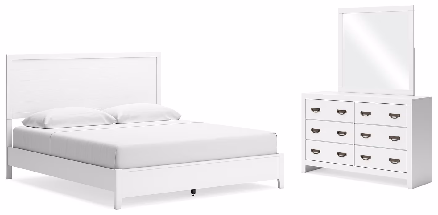 Binterglen King Panel Bed, Dresser and Mirror