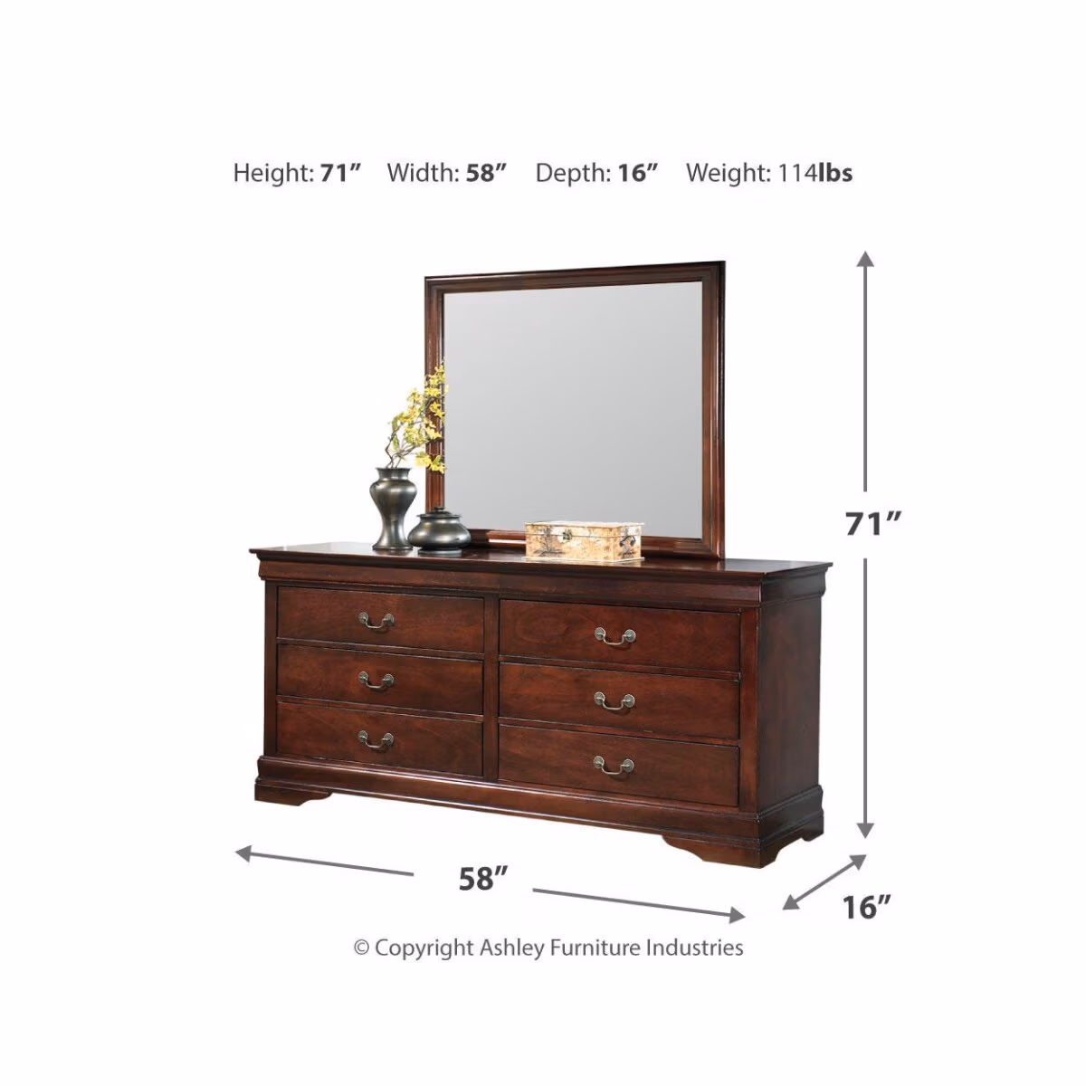 Alisdair Twin Sleigh Bed, Dresser, Mirror, Chest and Nightstand - Image 11