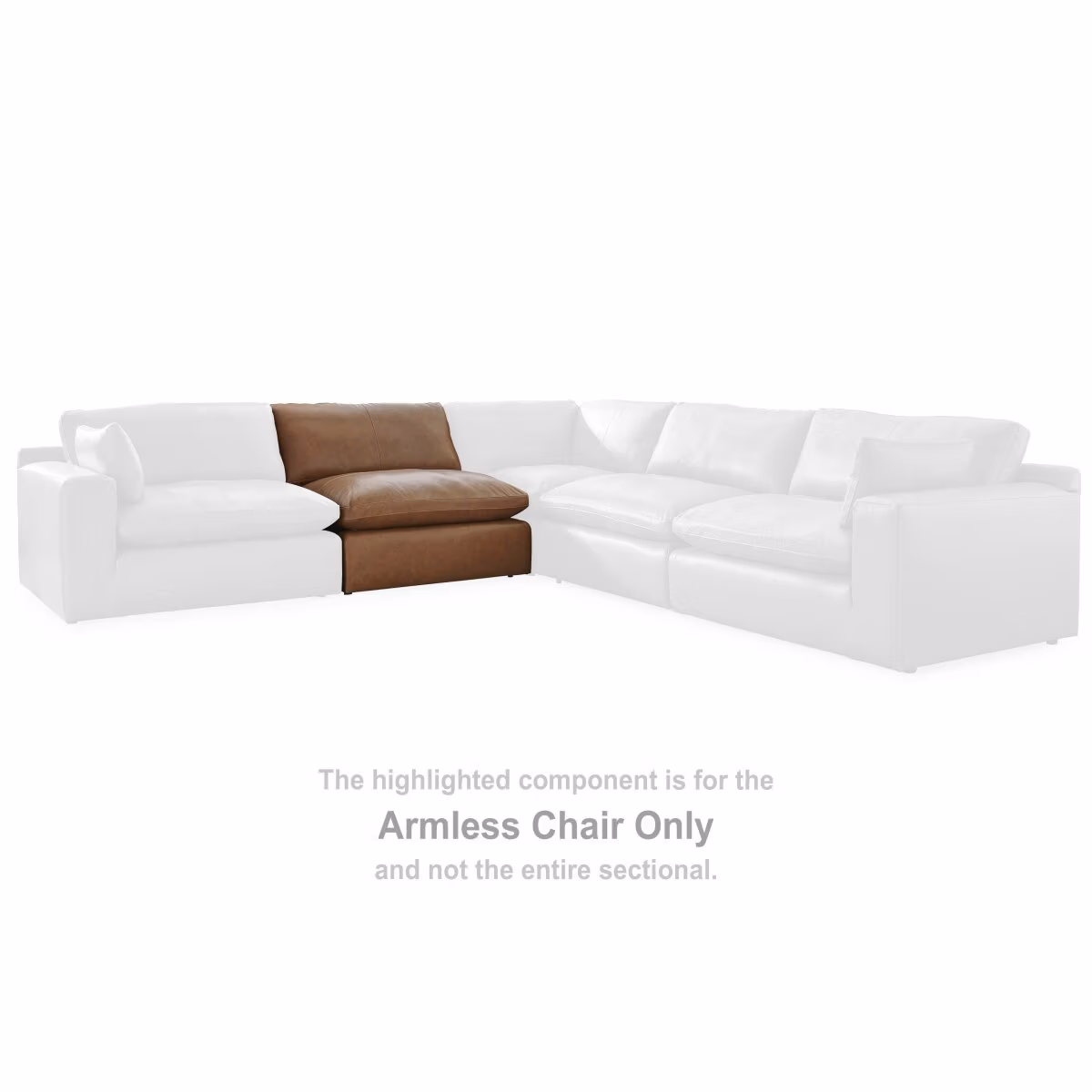 Emilia Armless Chair - Image 3