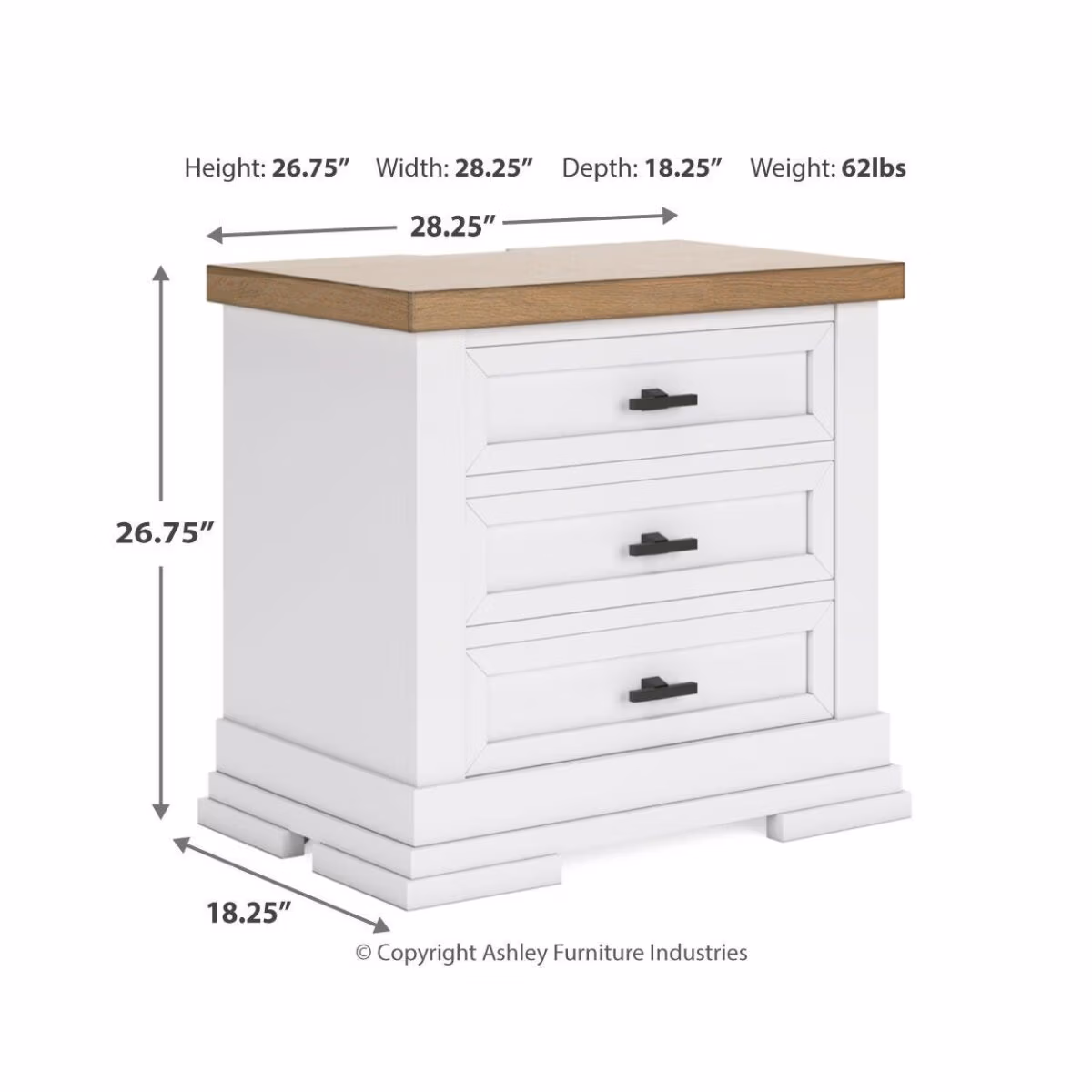 Ashbryn Queen Panel Storage Bed, Dresser, Mirror and 2 Nightstands - Image 24