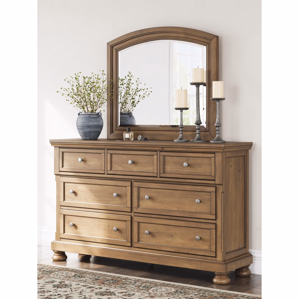 Feddinger King Panel Storage Bed, Dresser, Mirror, Chest and Nightstand - Image 35