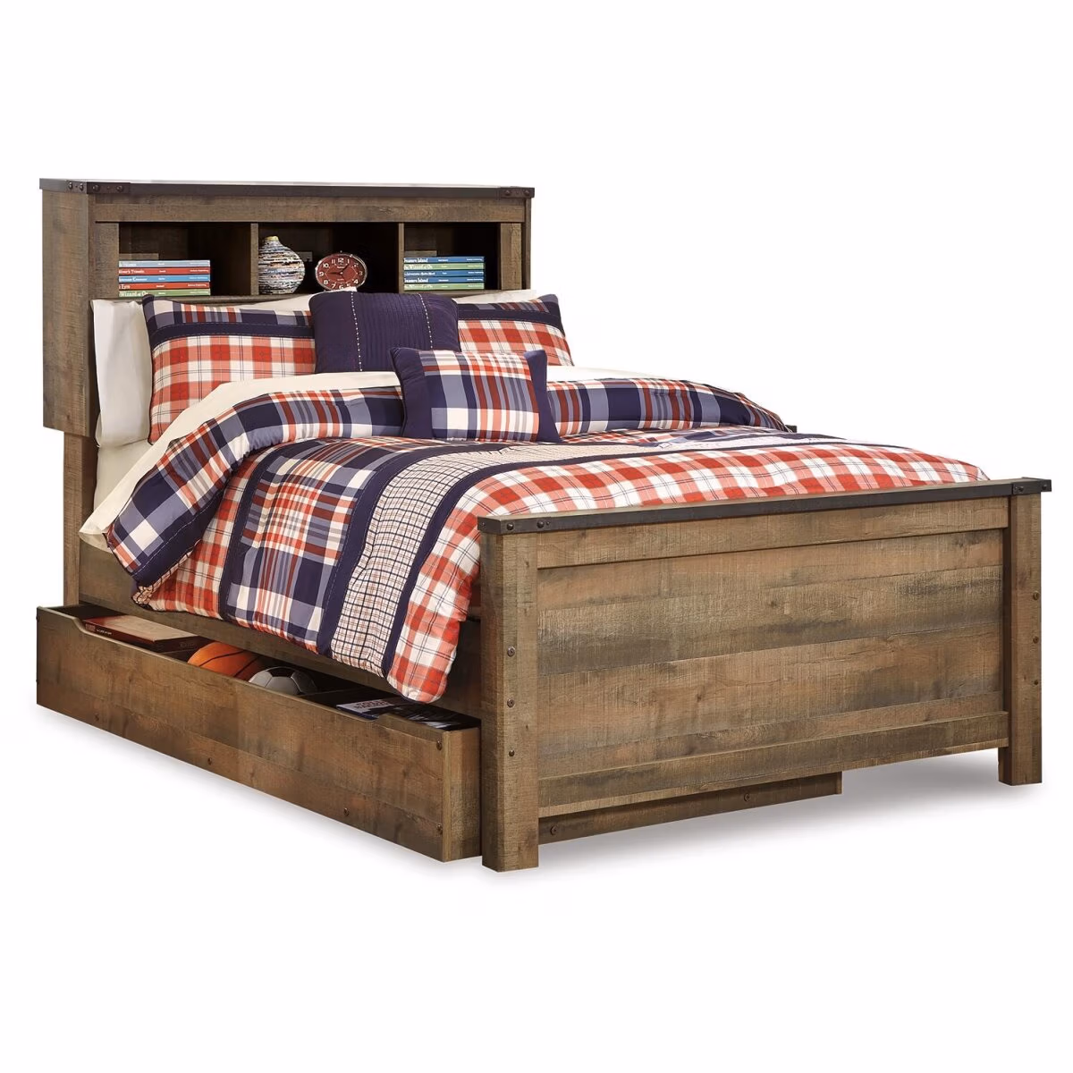 Trinell Full Bookcase Bed with Storage - Image 2