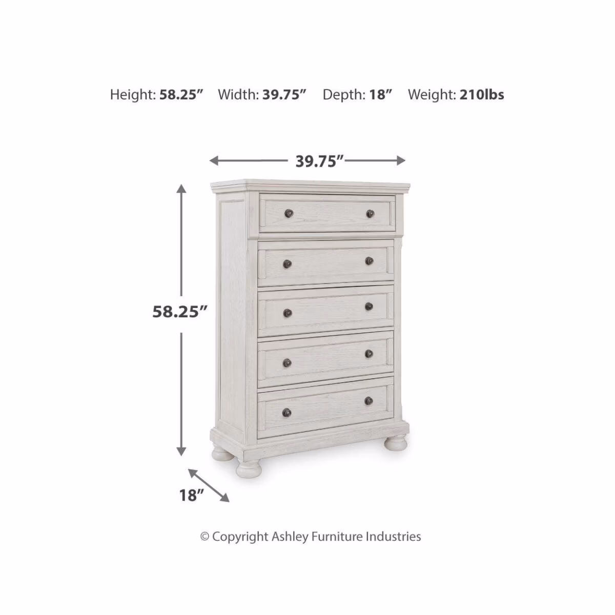 Robbinsdale Queen Panel Storage Bed, Dresser, Mirror and Chest - Image 10