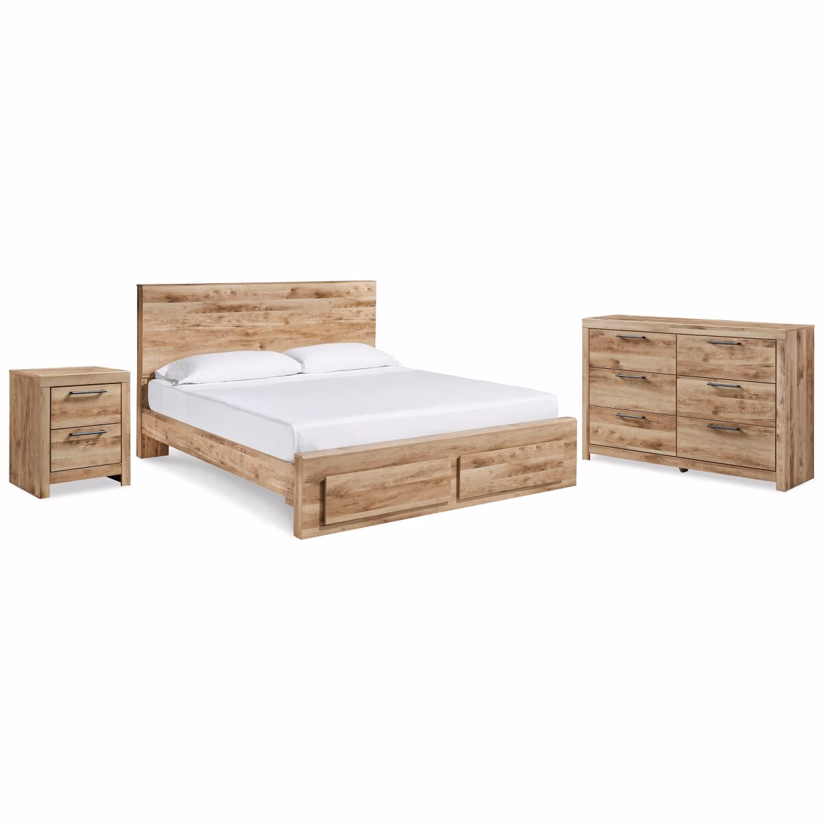 Hyanna Queen Panel Storage Bed, Dresser and Nightstand - Image 2