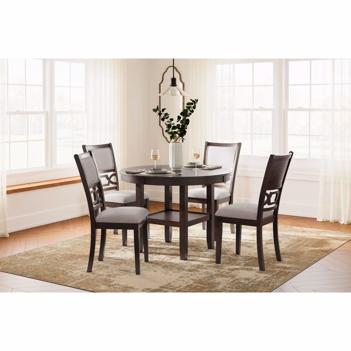 Langwest Dining Table and 4 Chairs (Set of 5) - Image 3