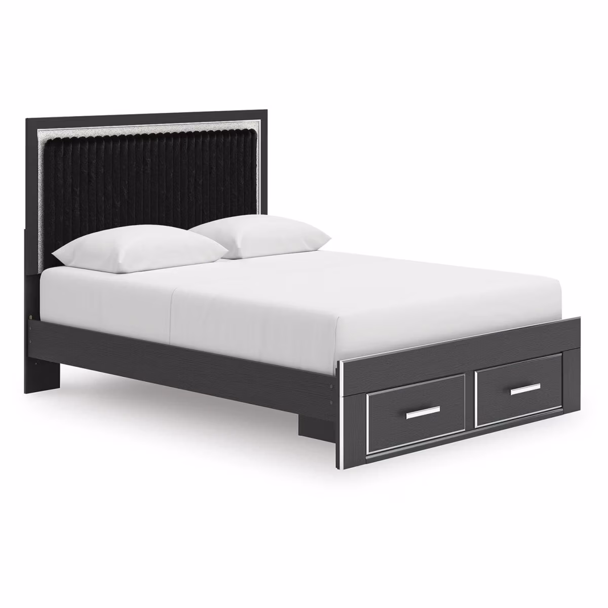 Zuraleus Queen Upholstered Panel Platform Storage Bed - Image 2