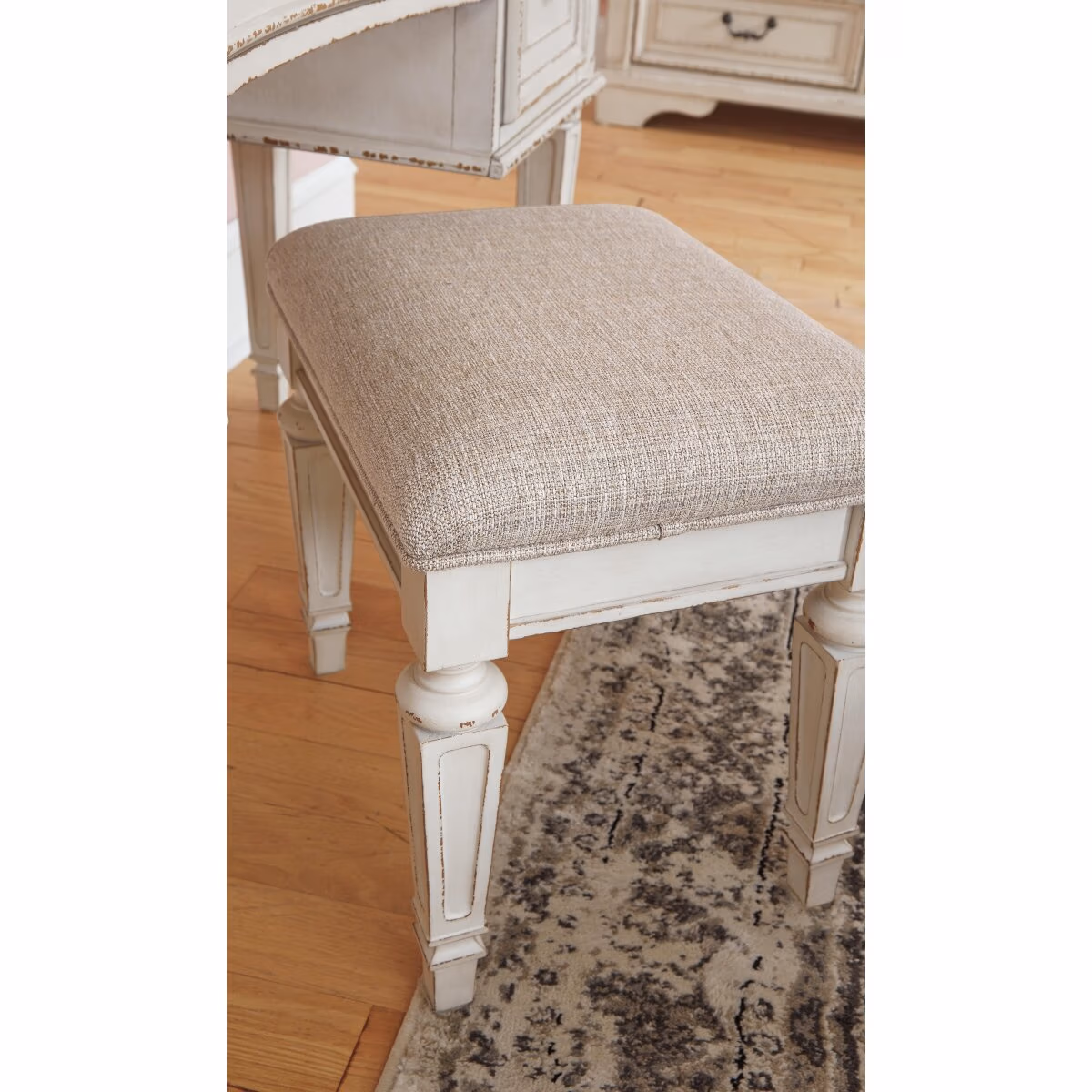 Realyn Queen Upholstery Panel Bed, Dresser, Chest, Nightstand, and Vanity Set - Image 37