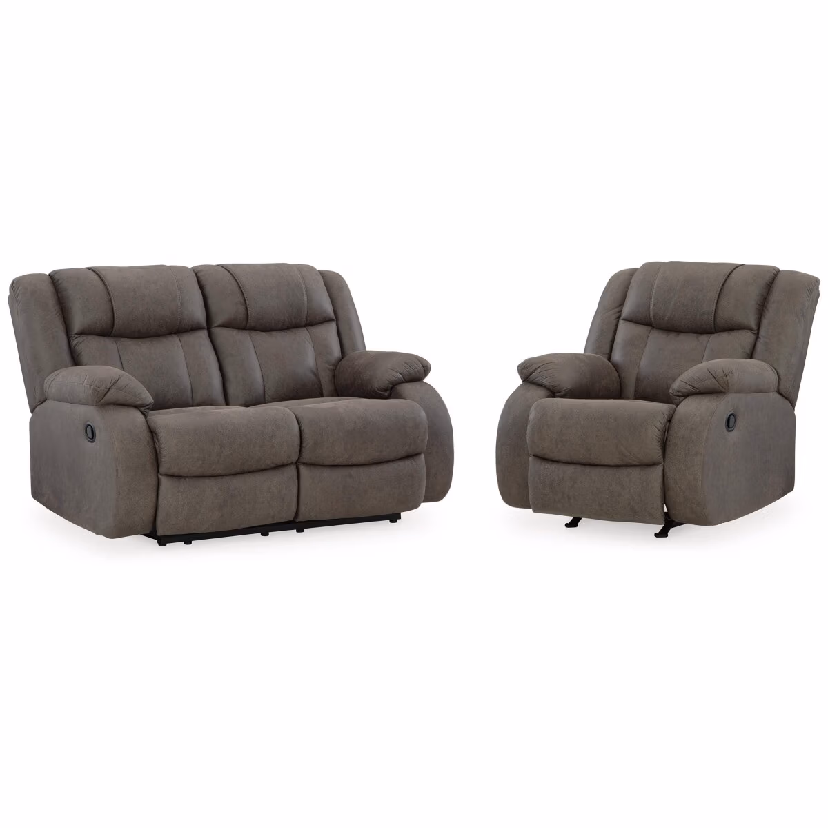 First Base Reclining Loveseat and Recliner - Image 2
