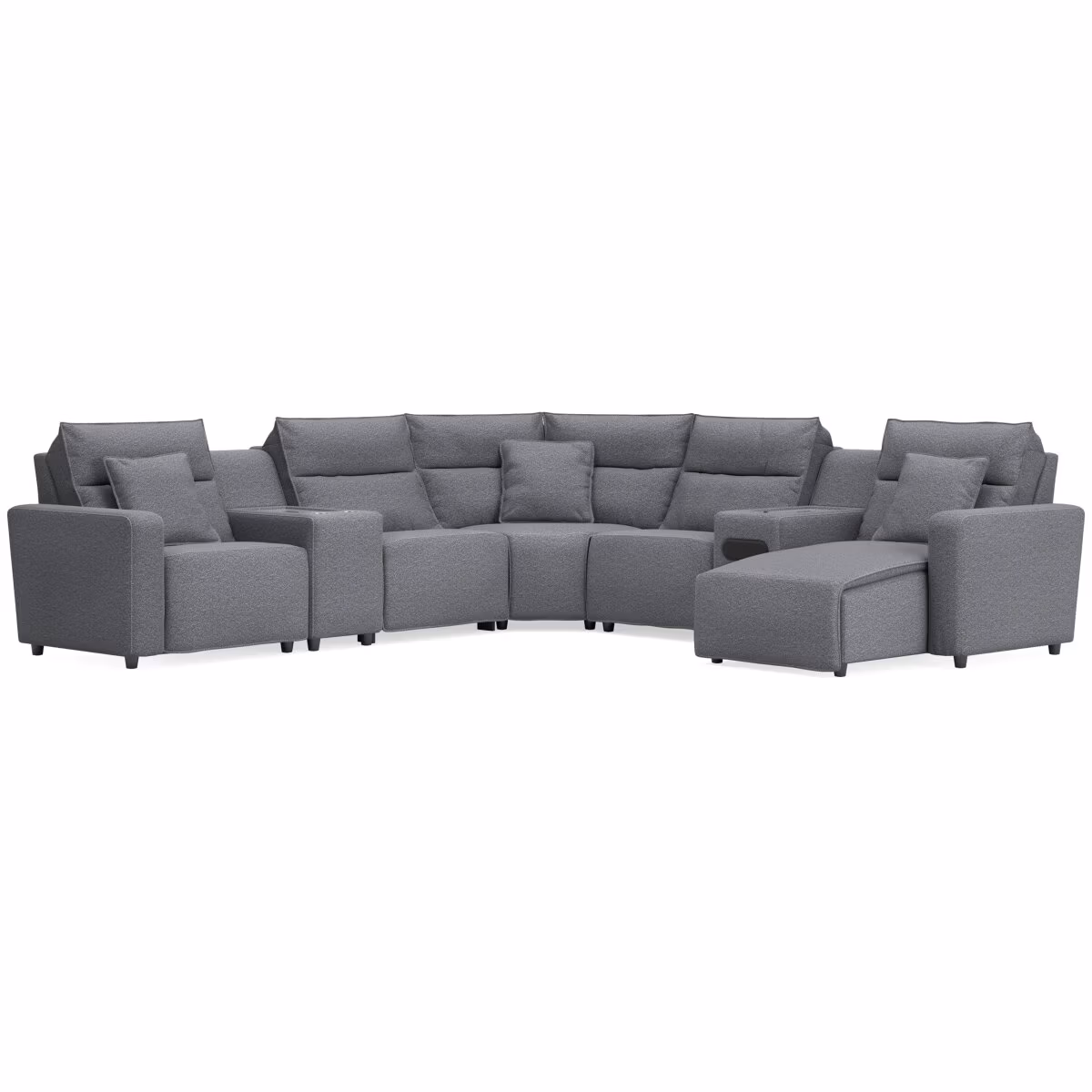 Modmax II 7-Piece Power Reclining Sectional with Chaise and Audio System - Image 2