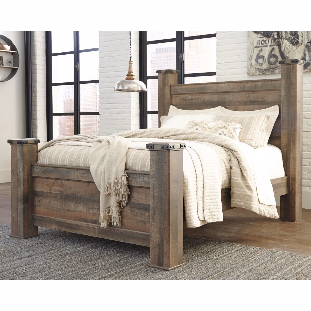 Trinell Queen Poster Bed, Dresser, Mirror and Nightstand - Image 9