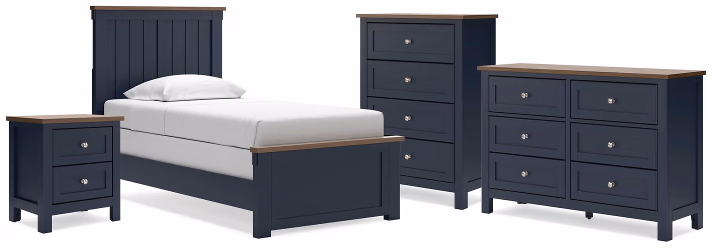 0e9bc4a39fc8fd26a2be2397890f9dc6 Landocken Twin Panel Bed, Dresser, Chest and Nightstand - Image 1