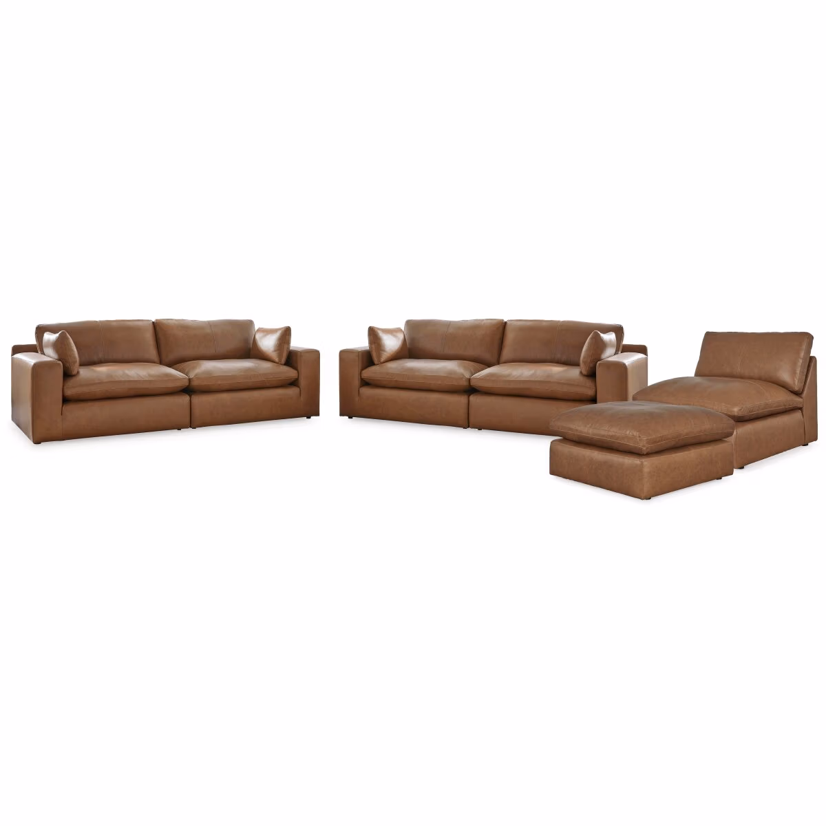 Emilia 3-Piece Sectional Sofa, 2-Piece Sectional Loveseat and Ottoman - Image 2