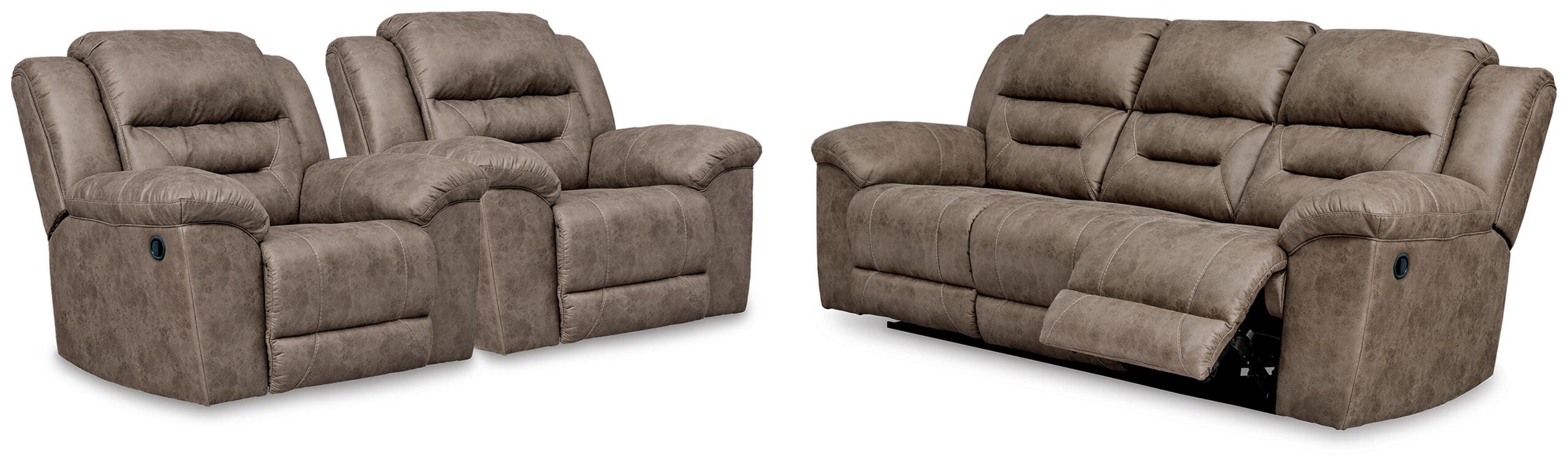 Stoneland Reclining Sofa and 2 Recliners