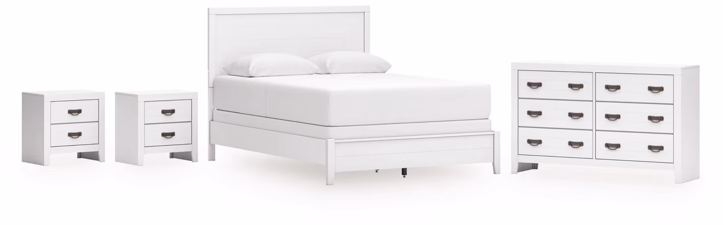 Binterglen Queen Panel Bed, Dresser and 2 Nightstands